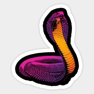 Pink Cobra Scales Sticker